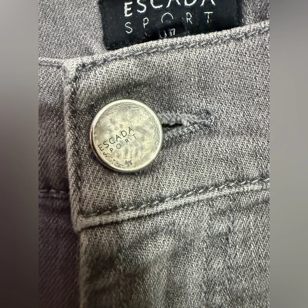 Escada Sport Dark Gray Jeans Sz 40 US 10 - Picture 3 of 6